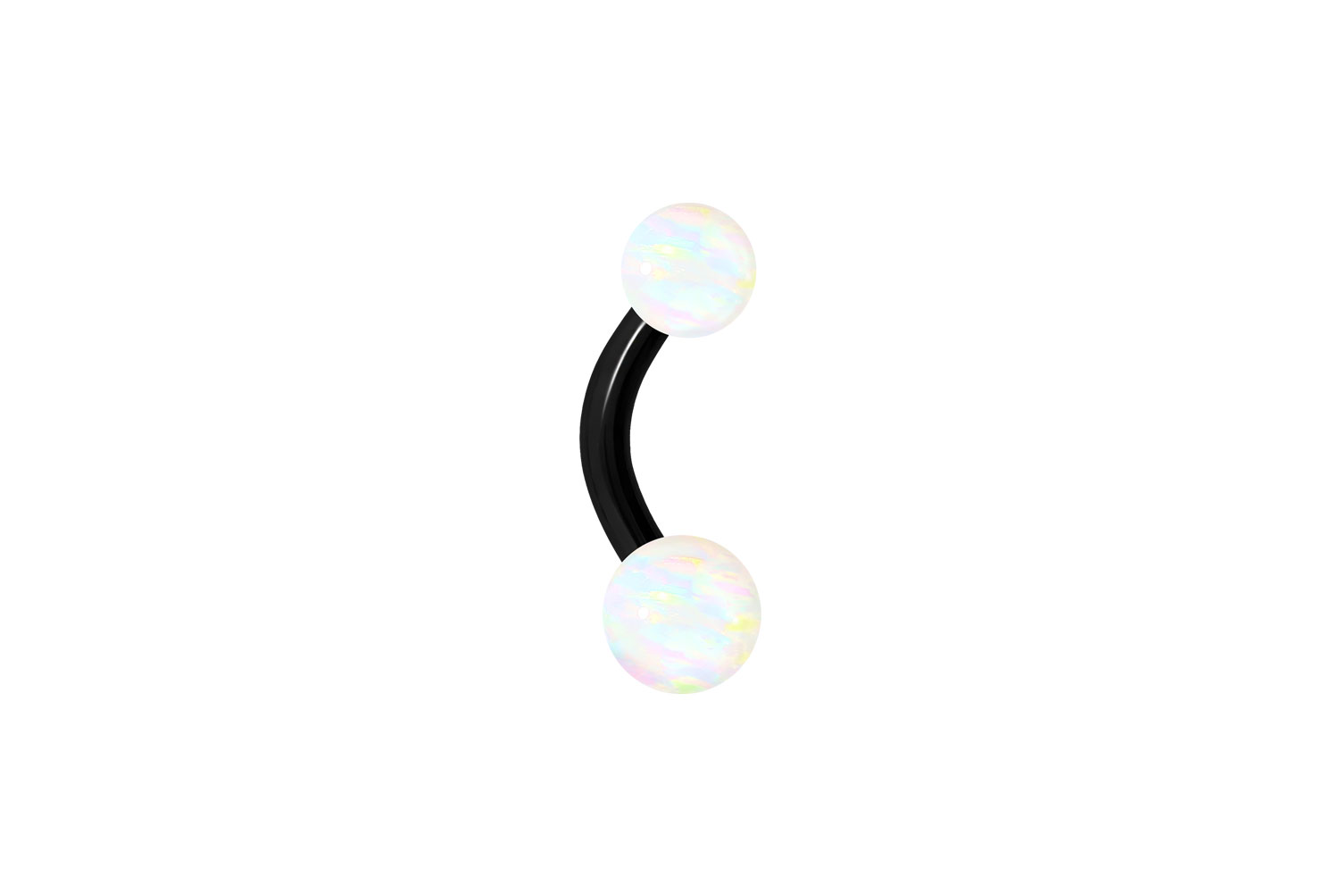 Chirurgenstahl Mini Bananabell Piercing SYNTHETISCHE OPALE